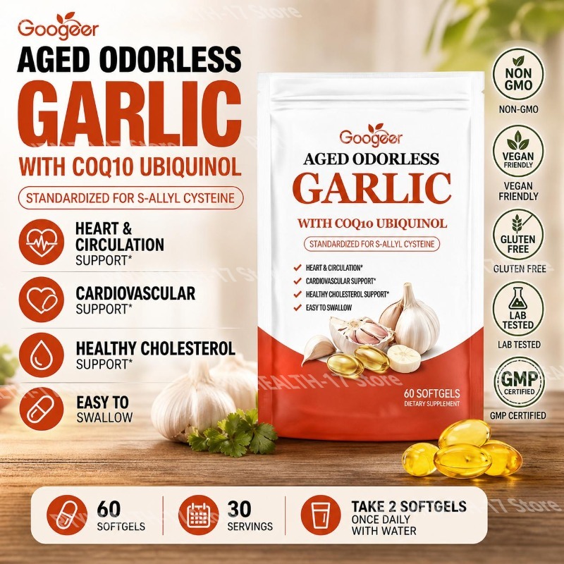 Googeer Aged Odorless Garlic S - Coq10 Ubiquinol Softgel ulasan dan harga
