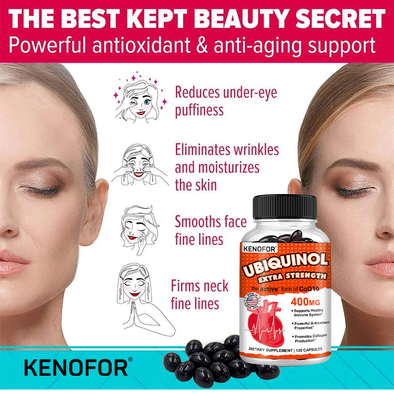 KENOFOR Ubiquinol CoQ10 400 mg - Coq10 Ubiquinol Softgel ulasan dan harga