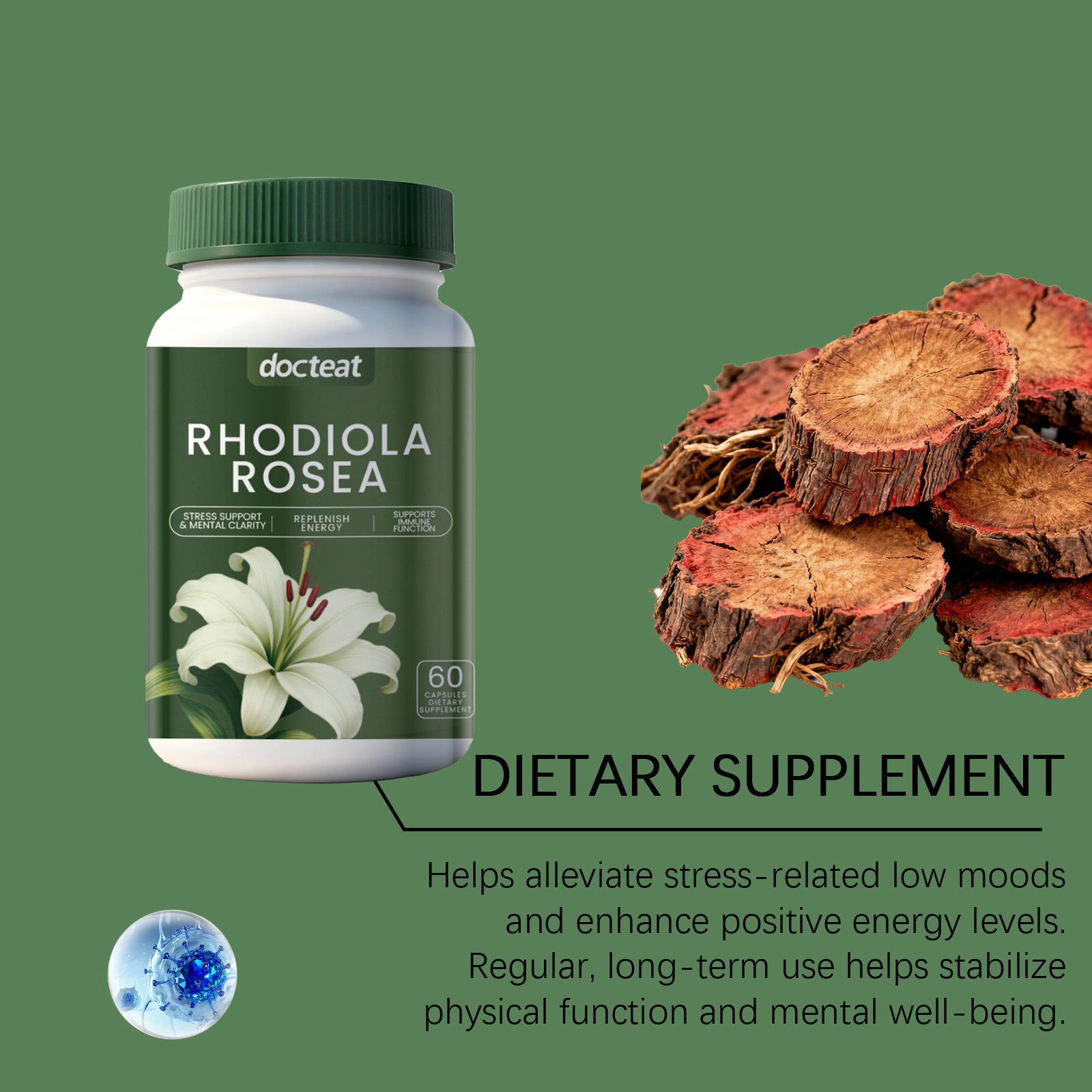 DOCTEAT Men's Health Capsules  - Nutrition Physical Fitness ulasan dan harga