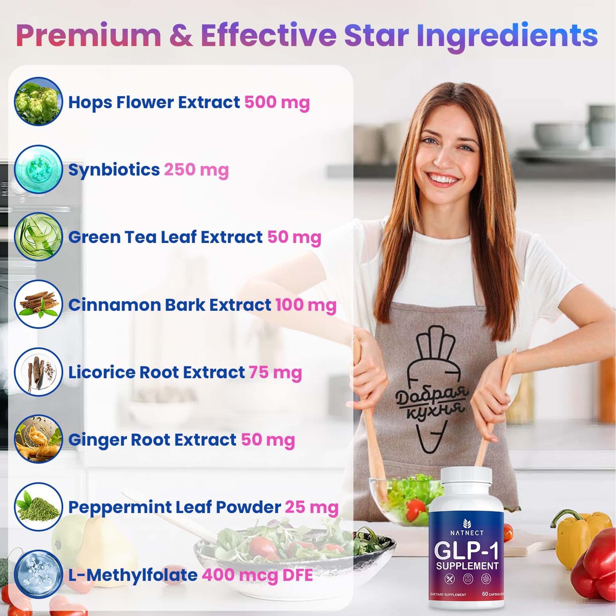 GLP-1 Supplement Capsules, Wei - Green Tea Extract Fat ulasan dan harga
