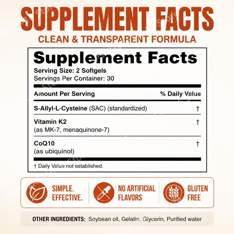 Aged Odorless Garlic Softgels  - Coq10 Ubiquinol Softgel ulasan dan harga